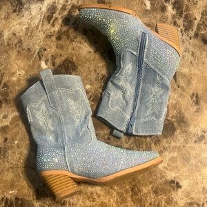 Rhinestone cowboy boots